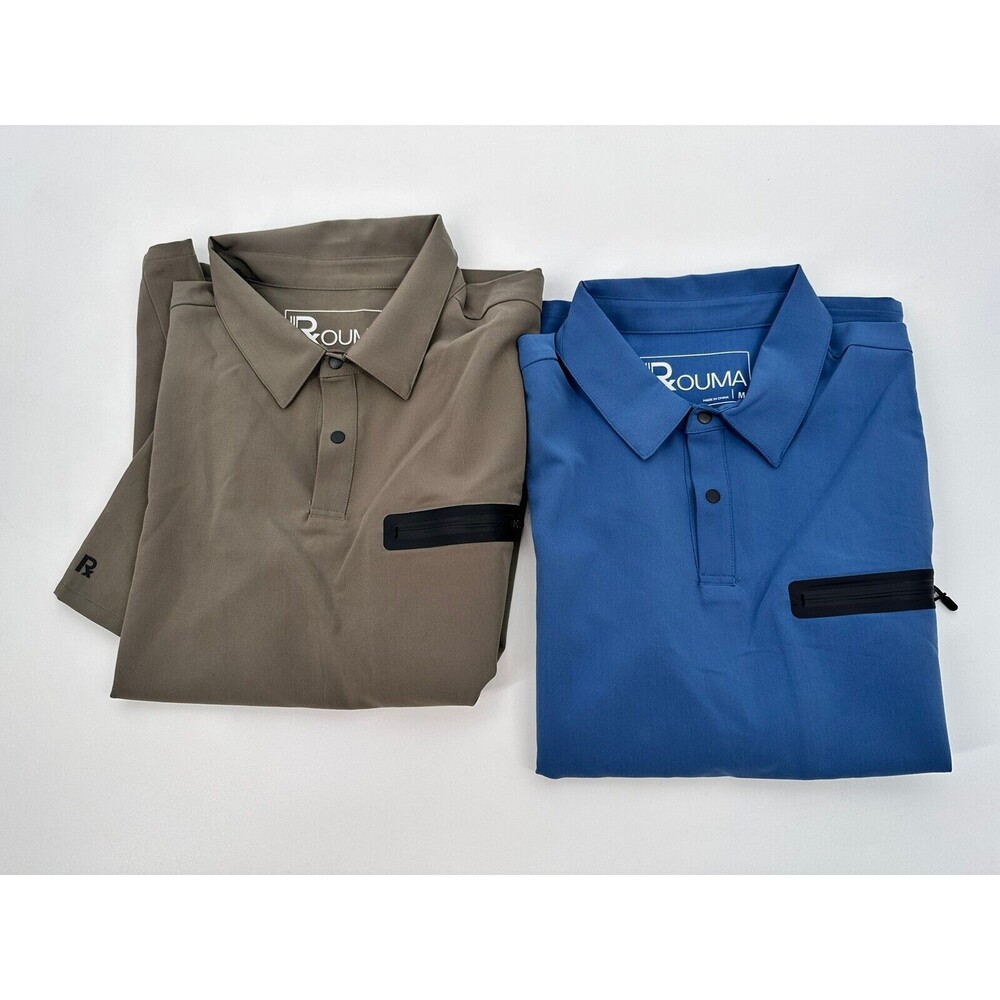 bundle of 2  Shirt Mens M Blue And Gray‎  Scrub shirt Short Sleeve Nurse Doctor